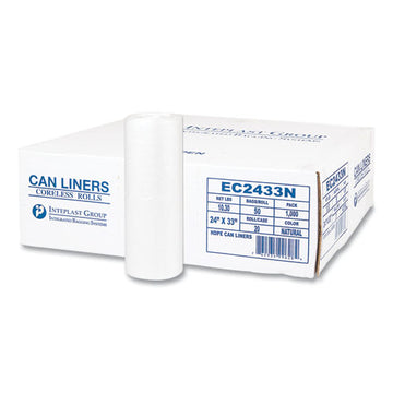 Inteplast Group High-density Commercial Can Liners, 16 Gal, 5 Microns, 24" X 33", Natural, 1,000-carton freeshipping - TVN Wholesale
